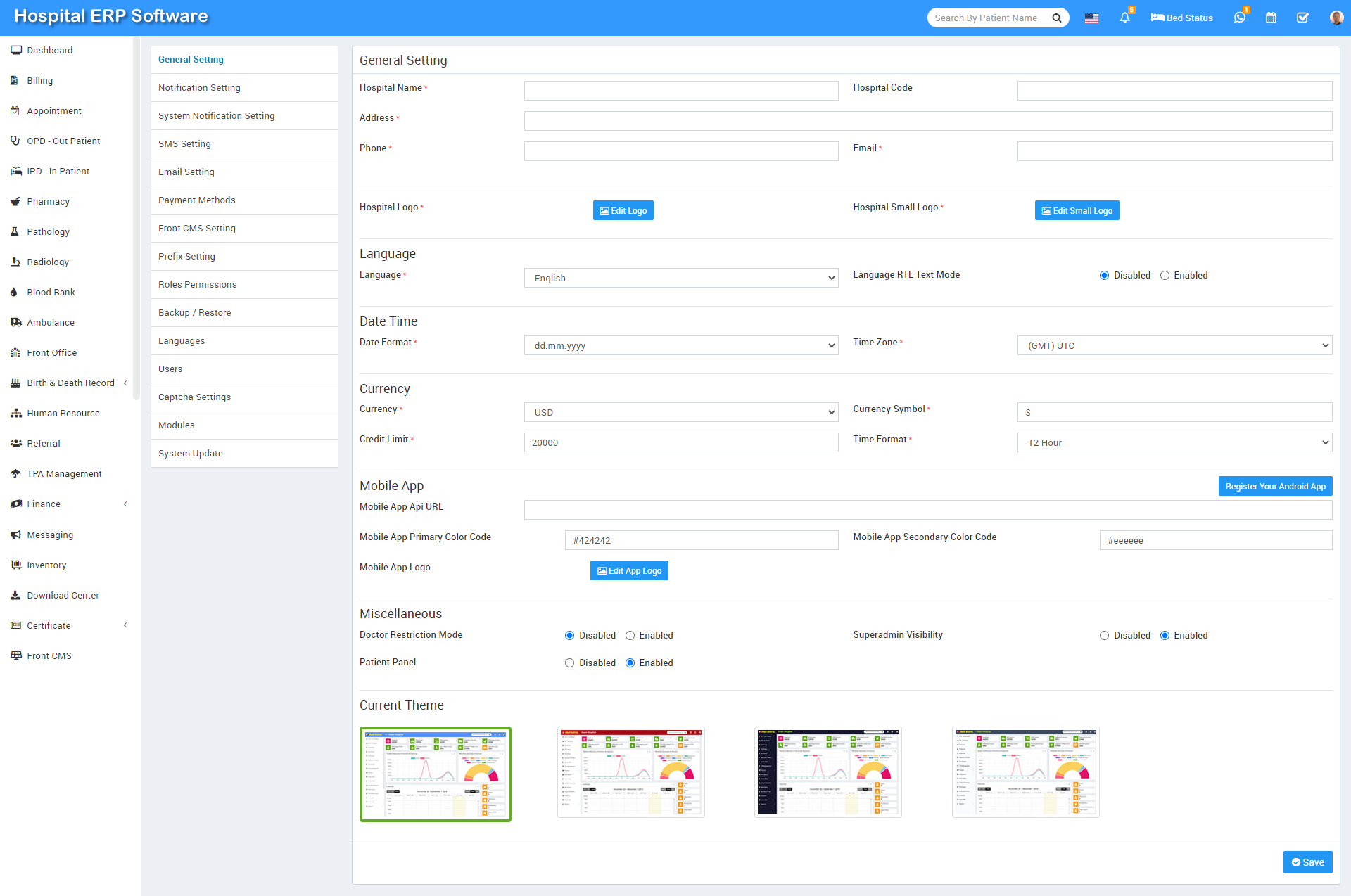 general setting image